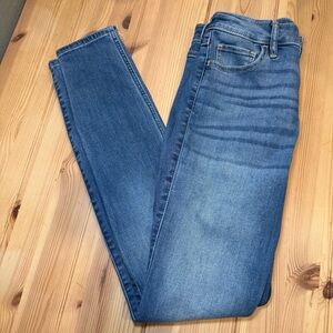 Hollister High Rise Super Skinny Jeans Blue 5 Short W27 L28